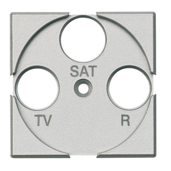 Панель лицевая для роз. TV + FM + SAT Axolute алюм. Leg BTC HC4207