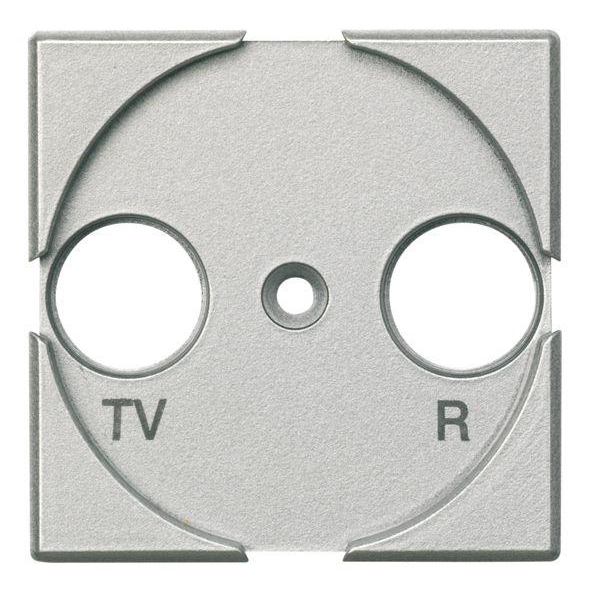 Панель лицевая для роз. TV + FM Axolute алюм. Leg BTC HC4204