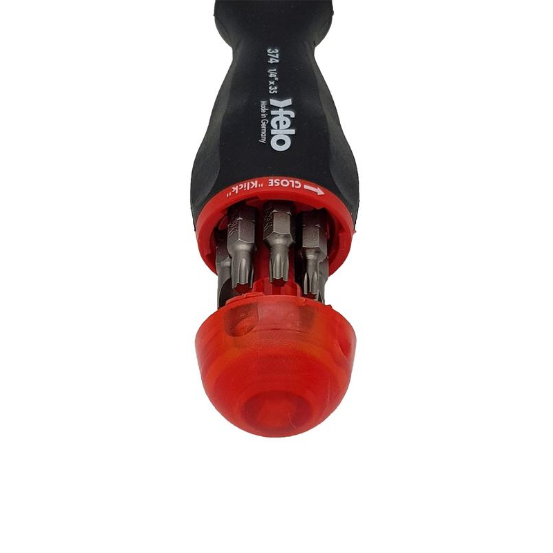 Отвертка с реверсивным механизмом с набором бит (уп.8шт) Felo 37420405