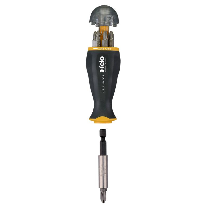 Отвертка с магнитным держателем под биты с набором бит (уп.8шт) Felo 37320805