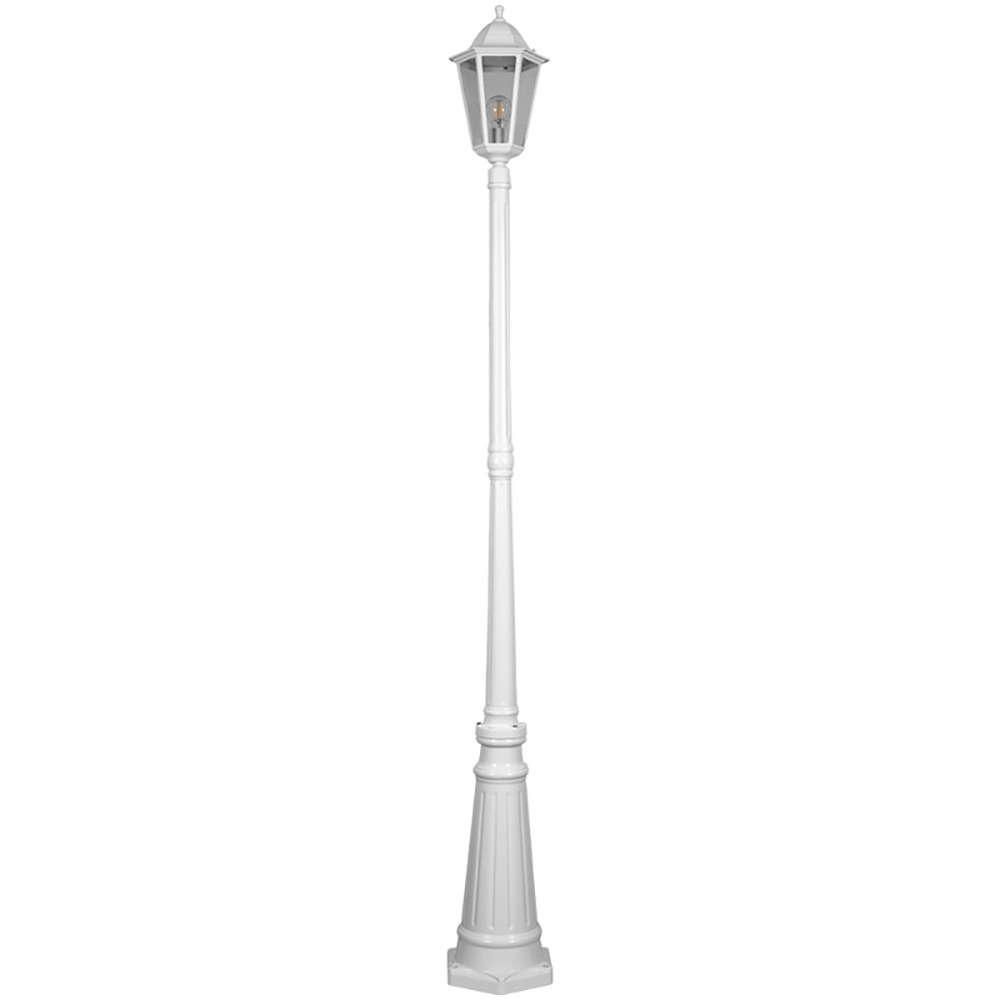 Светильник садово-парковый Feron 6211/PL6211 столб 100W E27 230V, белый