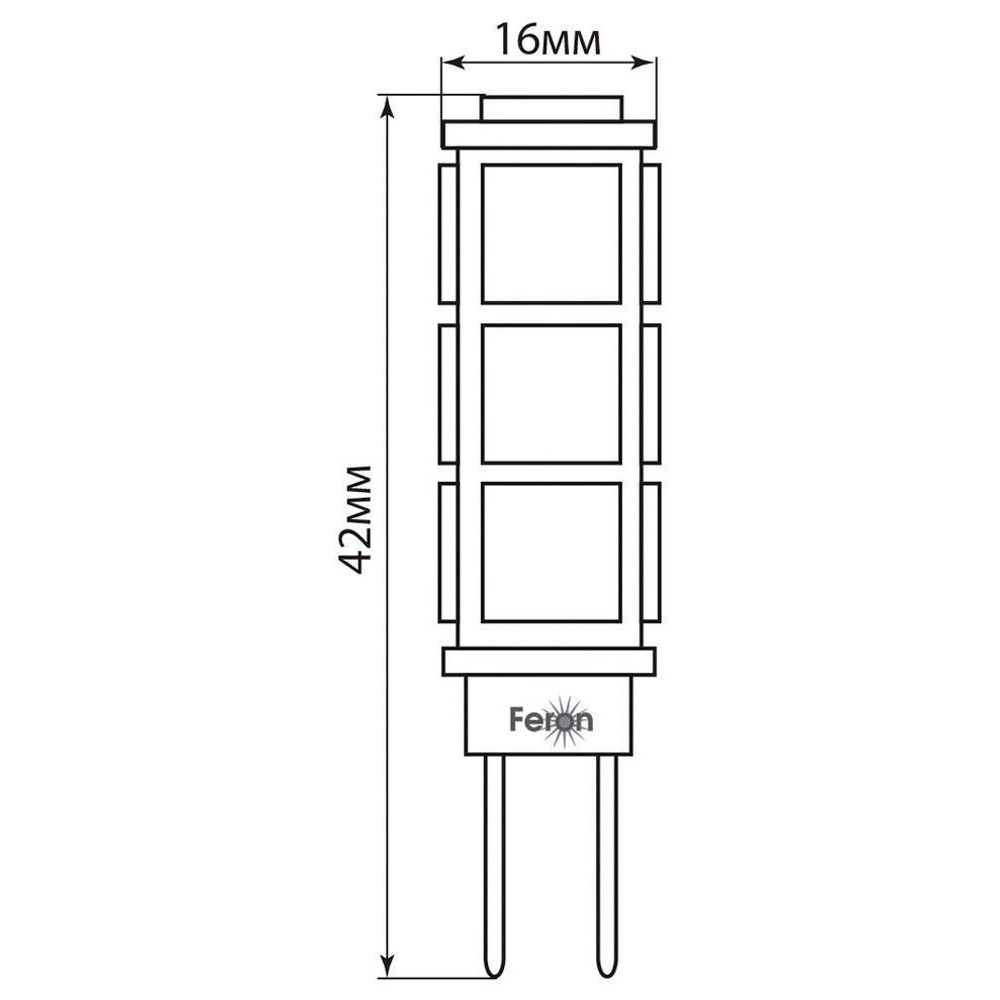 Лампа светодиодная Feron LB-403 G4 3W 2700K