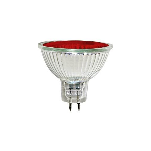 Лампа галогенная, 20W 12V MR16/G5.3 "с красным фильтром", HB4