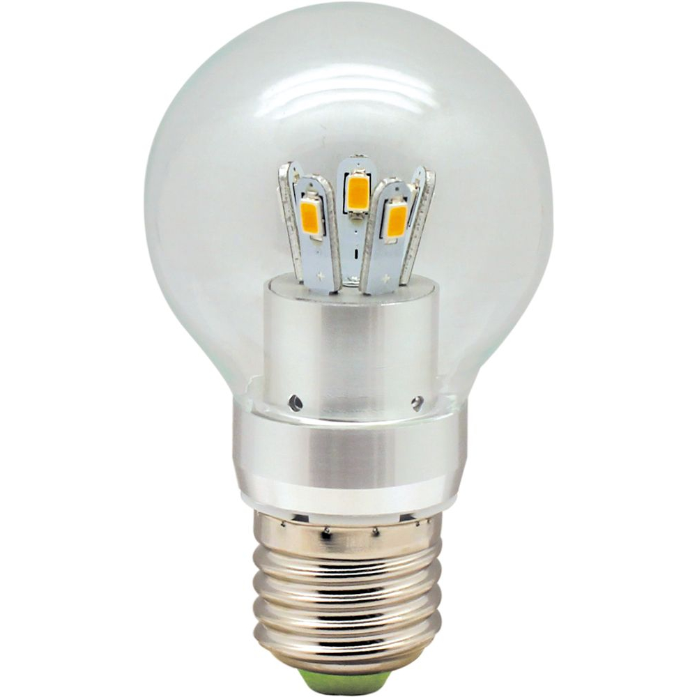 Лампа светодиодная, 10LED(5W) 230V E27 4000K матовая, LB-42