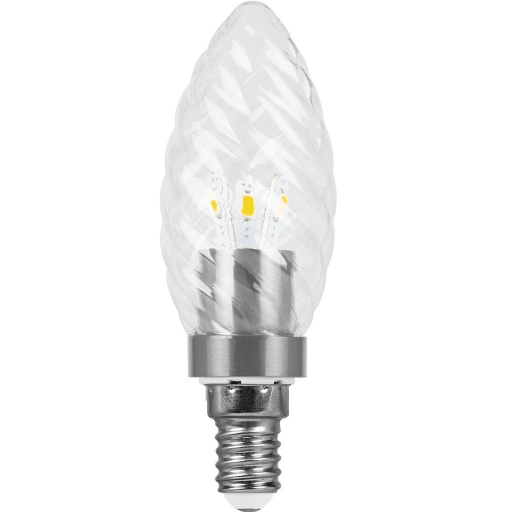 Лампа светодиодная, 6LED(3.5W) 230V E14 2700K матовая золото, LB-77