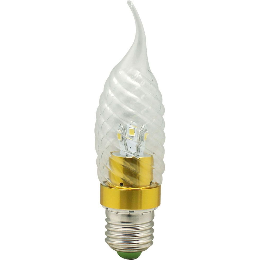 Лампа светодиодная, 6LED(3.5W) 230V E27 2700K золото, LB-78