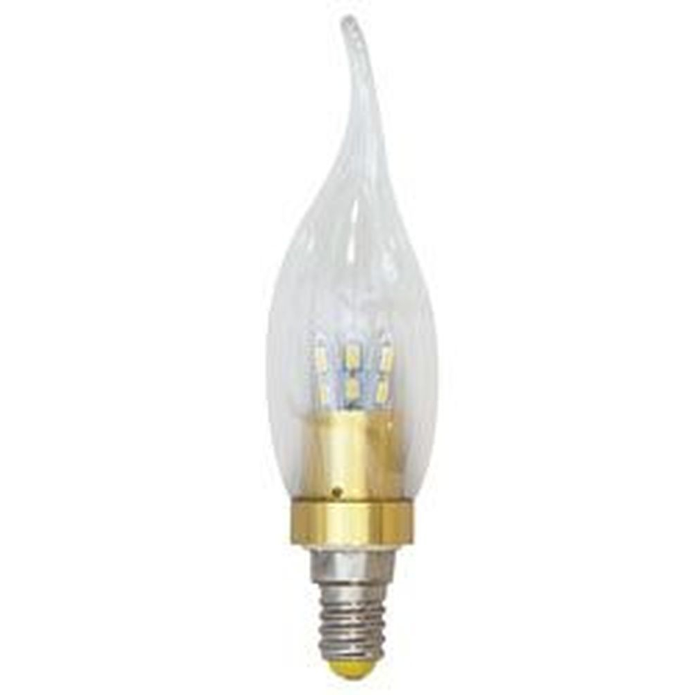 Лампа светодиодная, 12LED(4,5W) 230V E14 2700K, LB-71