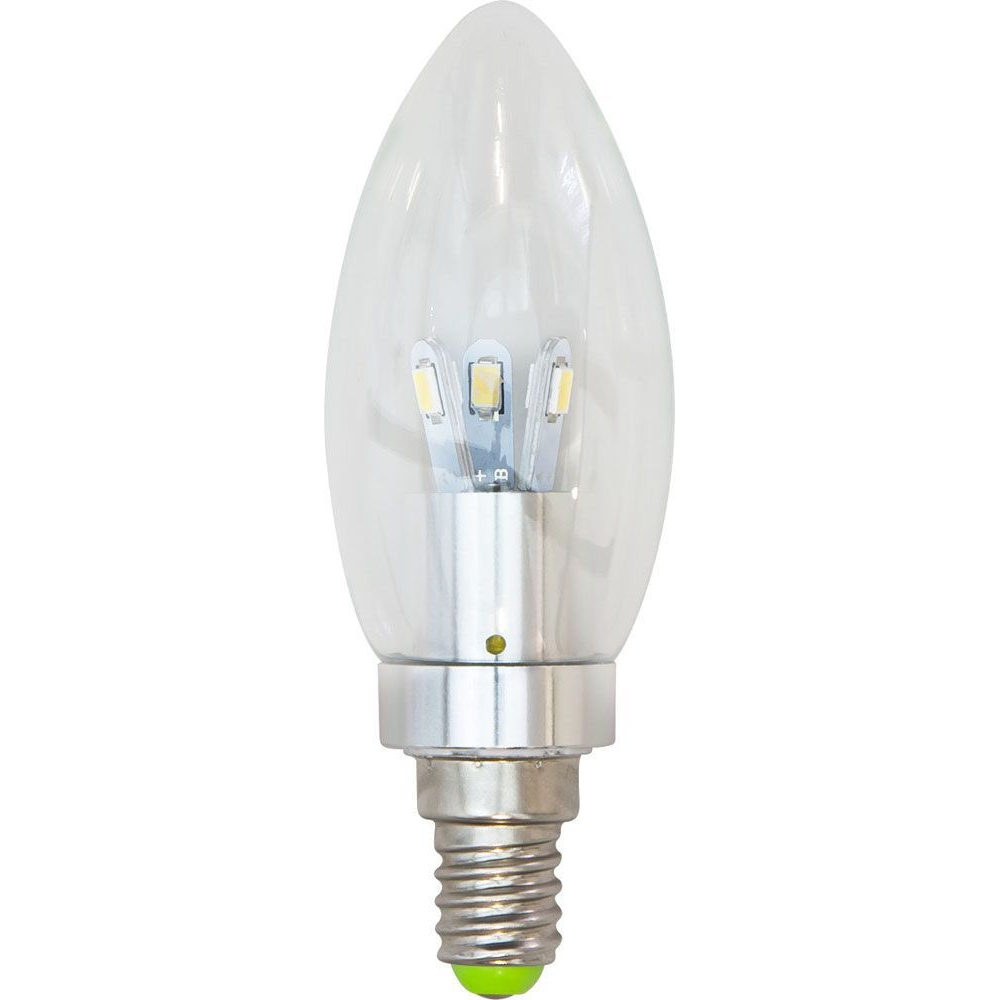 Лампа светодиодная, 6LED(3.5W) 230V E14 4000K хром, LB-70