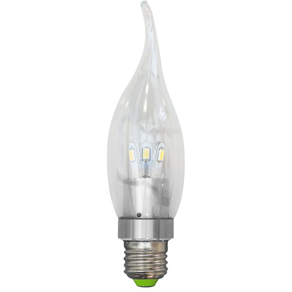 Лампа светодиодная, 6LED(3.5W) 230V E27 6400K хром, LB-71