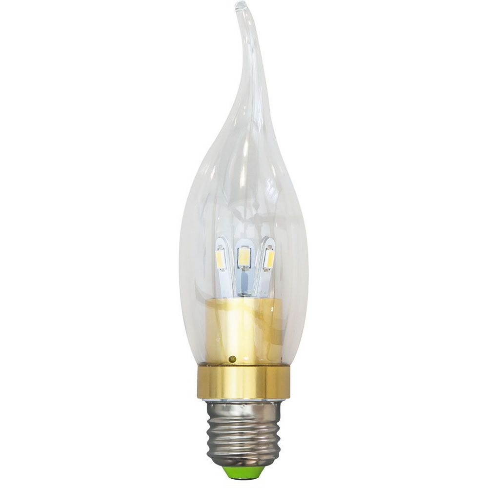 Лампа светодиодная, 6LED(3.5W) 230V E27 2700K золото, LB-71