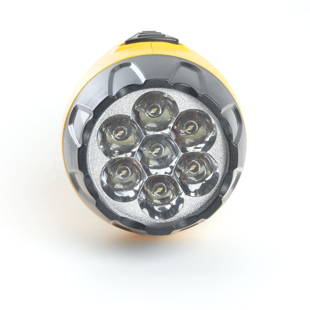 Фонарь аккумуляторный, 4 LED DC (свинцово-кислотная батарея), желтый, TH2293 (TH93A)