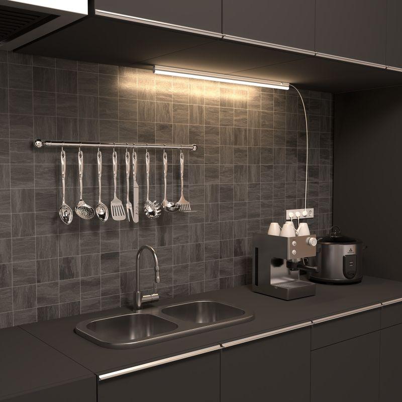 Светильник светодиодный TL 872х25х36 12Вт 4100К линейный матов. GAUSS 130511212