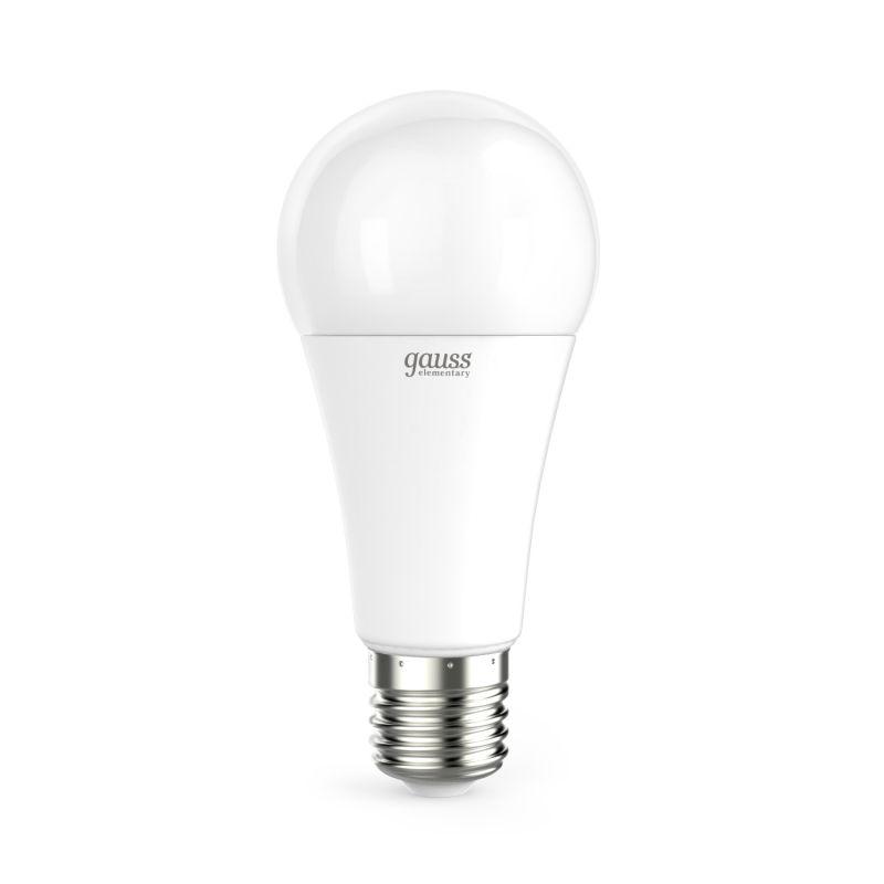 Лампа светодиодная Elementary A60 20Вт грушевидная 6500К холод. бел. E27 1750лм 180-240В Gauss 23239
