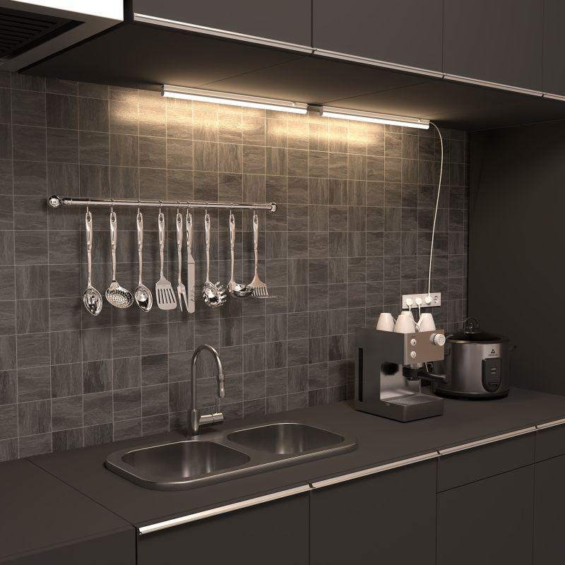 Светильник светодиодный TL 572х25х36 10Вт 4100К линейный матов. GAUSS 130511210