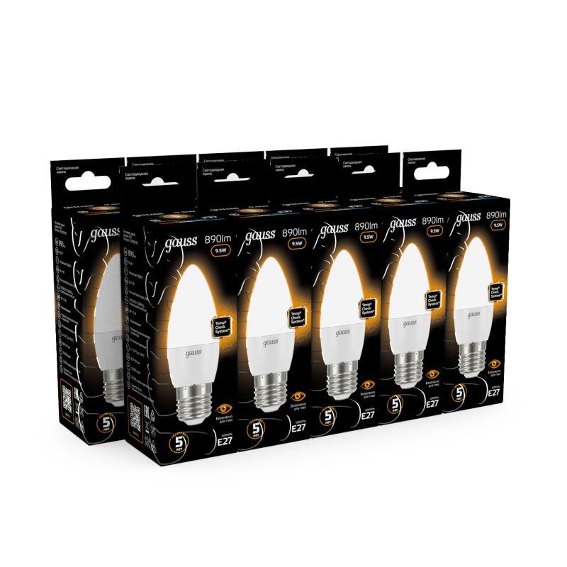 Лампа светодиодная Black Candle E27 9.5Вт 3000К Gauss 103102110