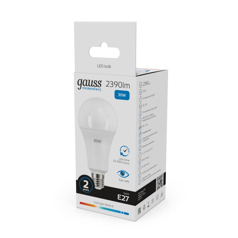 Лампа светодиодная Elementary A67 30Вт E27 6500К Gauss 73239