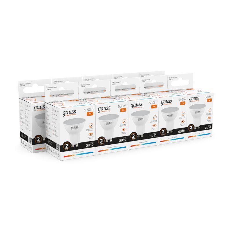 Лампа светодиодная Elementary MR16 7Вт 3000К GU10 530лм Gauss 13617