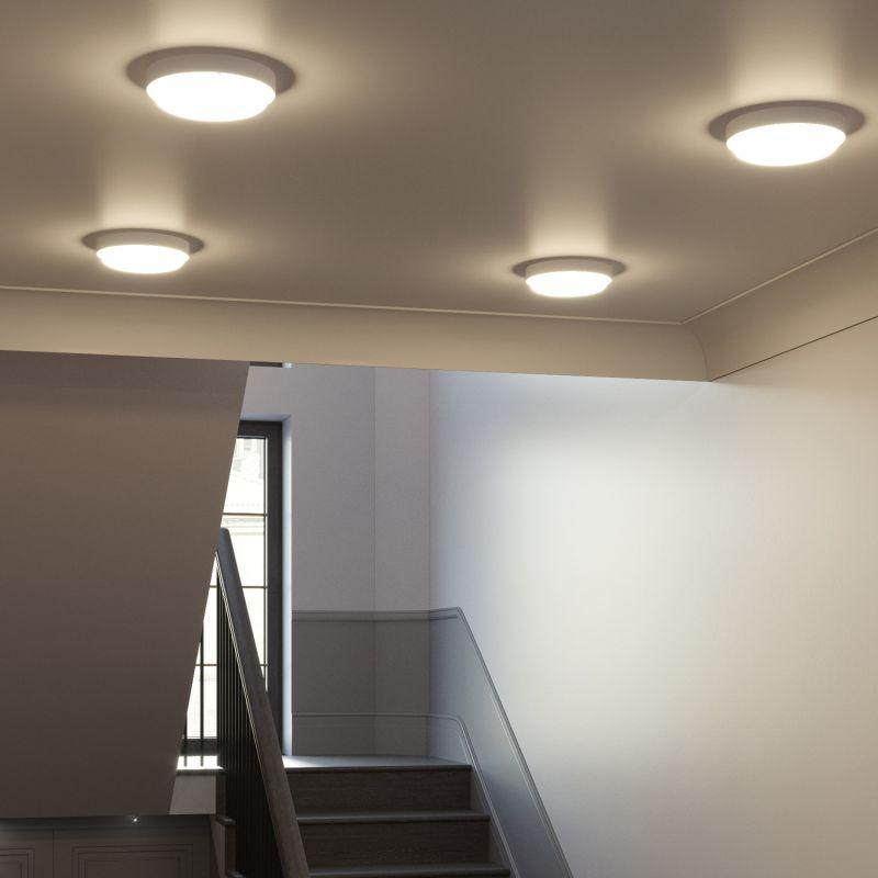 Светильник светодиодный ЖКХ LITE D210х52 25Вт 1840лм 4000К 200-240В IP65 круг бел. Gauss 126418225