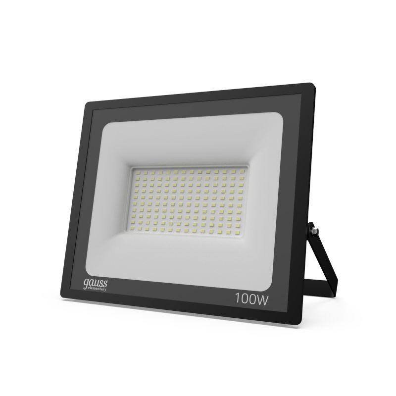 Прожектор светодиодный ДО-100 Вт 9475 Лм 4000К IP65 175-265 В черный LED Elementary Gauss (613100110)