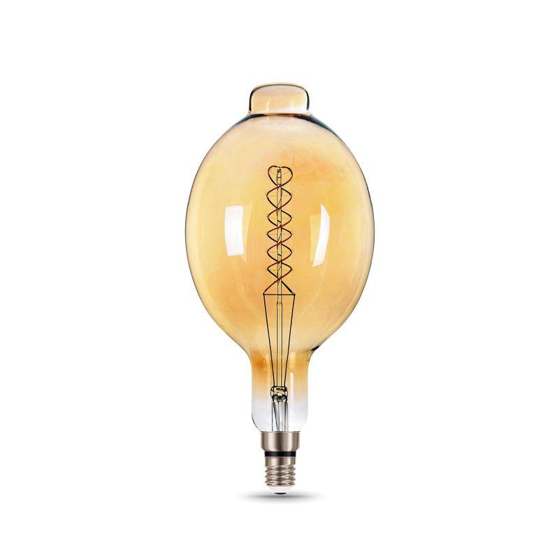 Лампа светодиодная LED 8 Вт 620 Лм 2400К теплая Е27 BT180 golden flexible Filament Gauss (152802008)