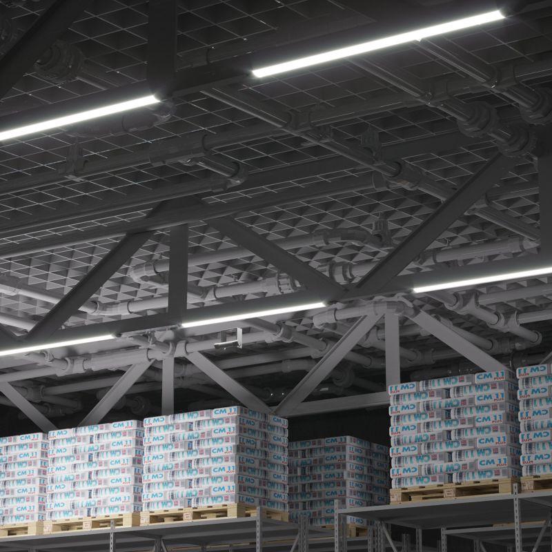 Светильник светодиодный ДПО-50 Вт 4500 Лм 4000К IP40 1492х76х25 мм сталь WLF-2 Gauss (844426250)