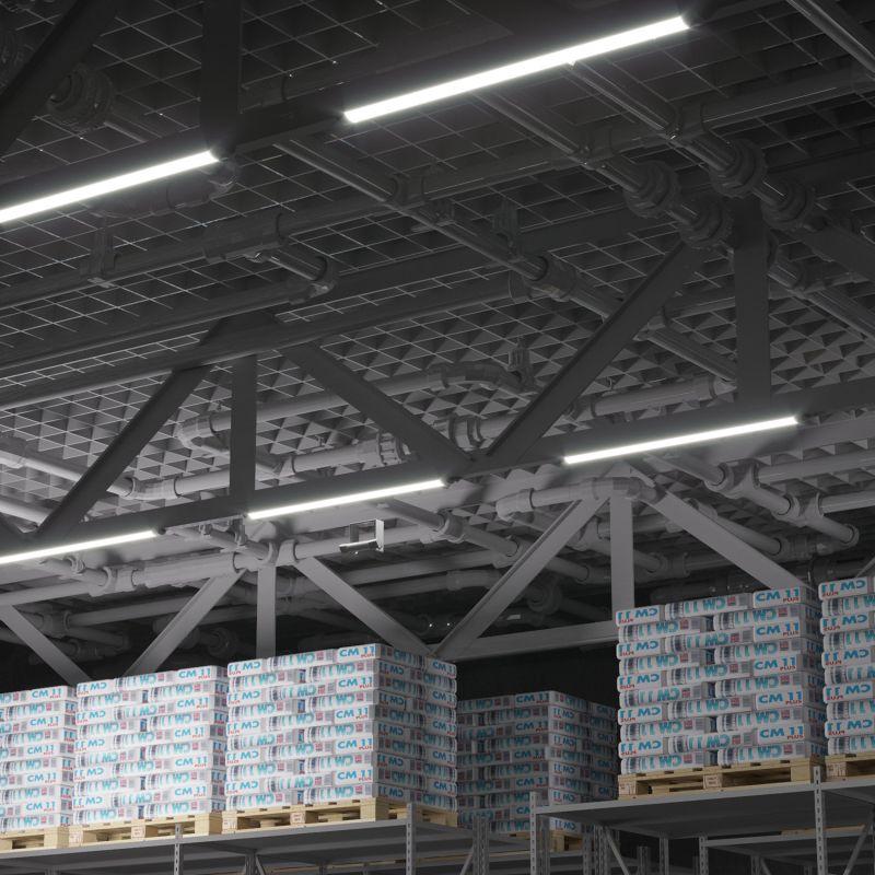 Светильник светодиодный ДПО 36 Вт 3200 Лм 4000К IP40 1200х76х24 мм сталь WLF-2 Gauss (844425236)