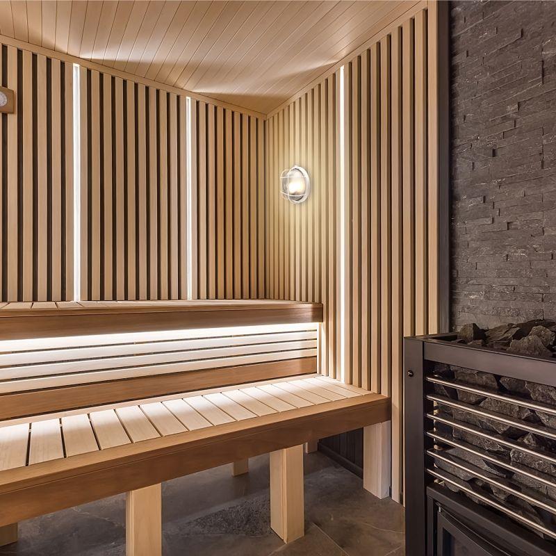 Светильник НБП круг IP54 с решеткой под лампу Е27 max 100 Вт банник 255х240х115 мм Gauss (926602111)