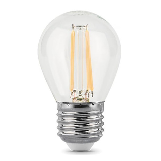 Лампа светодиодная LED 5 Вт 420 Лм 2700К теплая Е27 Шар диммируемая Filament Gauss (105802105-D)