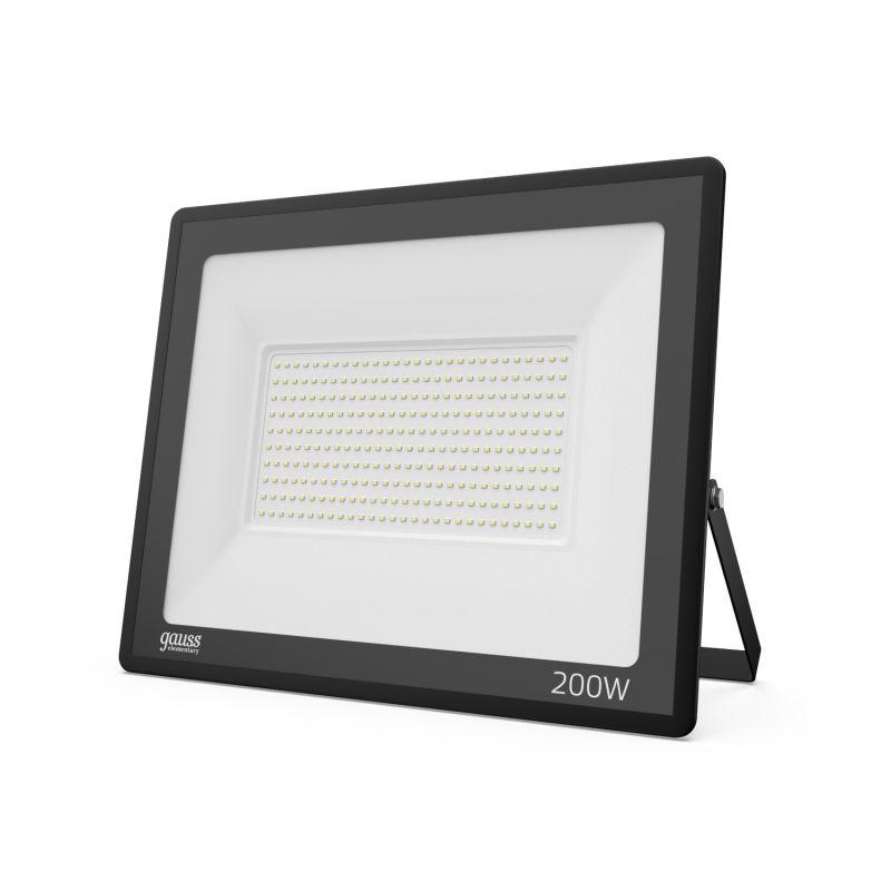 Прожектор светодиодный ДО 200 Вт 16800 Лм 6500К 200-240 В IP65 черный LED Elementary Gauss (691511200)