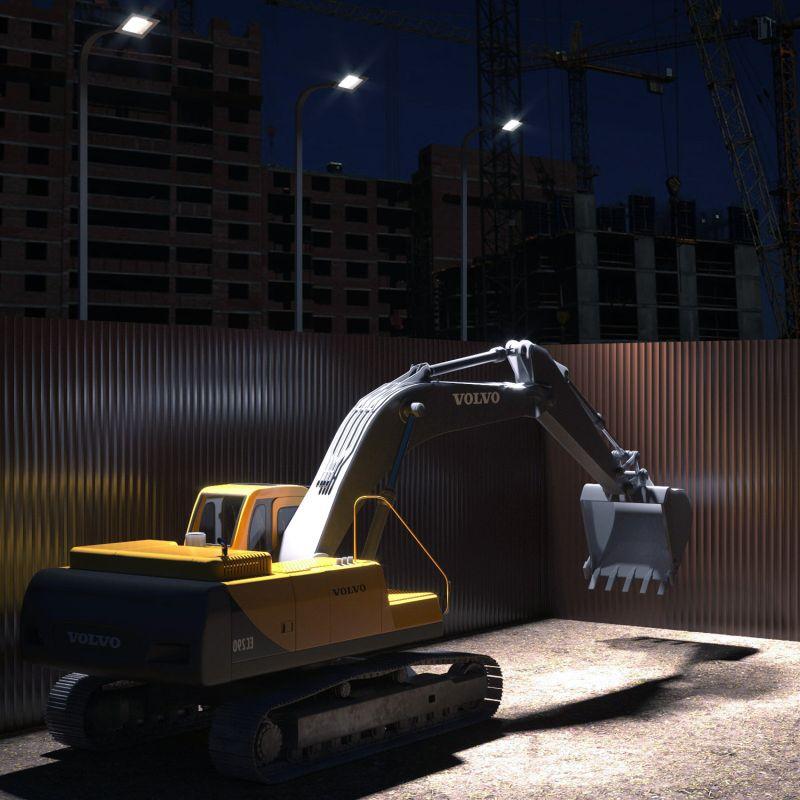 Прожектор светодиодный ДО 200 Вт 16800 Лм 6500К 200-240 В IP65 черный LED Elementary Gauss (691511200)