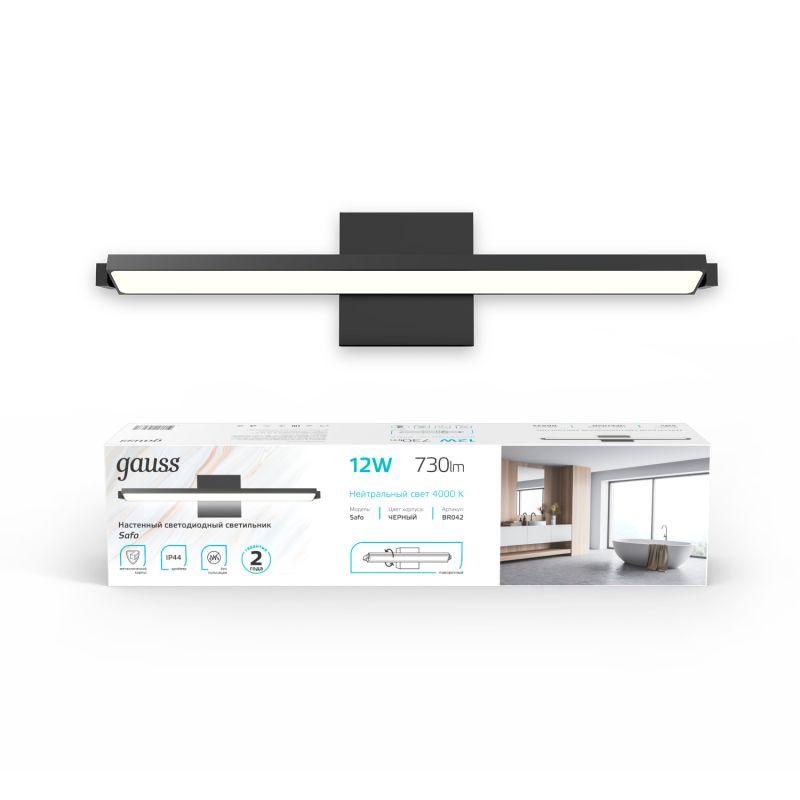 Светильник светодиодный настенный ДПБ-12 Вт 660 Лм 200-240 В 400 мм LED акцентный BR042 Safo Gauss (BR042)