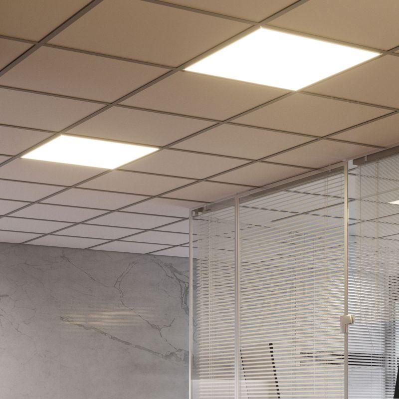 Светильник светодиодный ДВО-30 Вт грильято 4000K IP40 призма 588х588х50 мм MiR Gauss (G1-R3-00010-31G03-2003540)