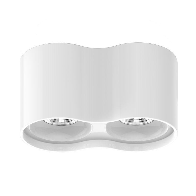 Светильник светодиодный накладной ДПО 24 Вт 1600 Лм 3000К цилиндр белый IP20 LED 180х100 мм 170-240 В Overhead Gauss (HD032)