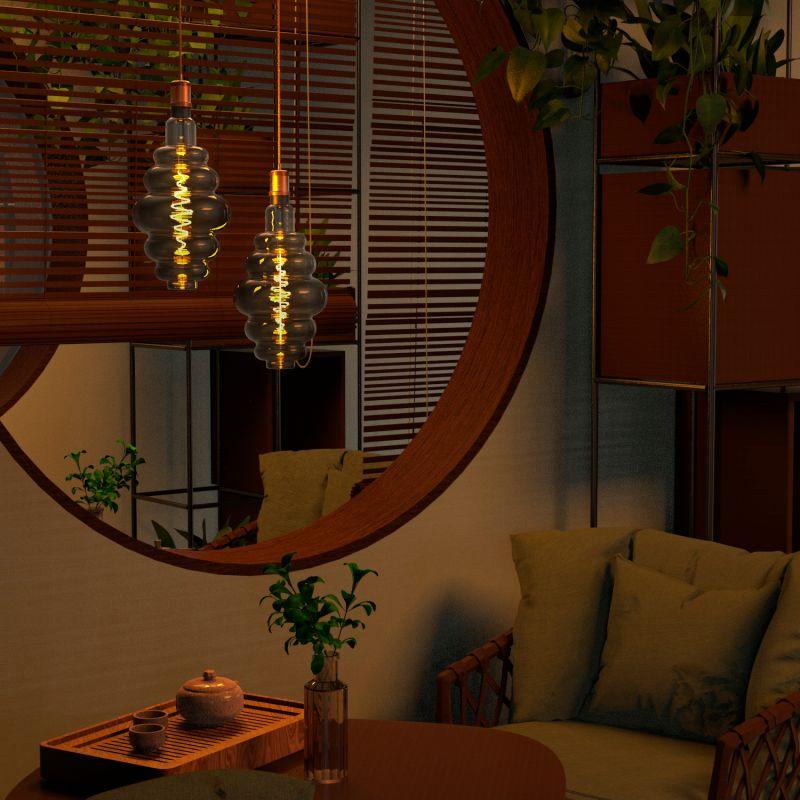 Лампа светодиодная LED 8.5 Вт 165 Лм 1800К теплая Е27 Honeycomb gray Filament Gauss (161802005)