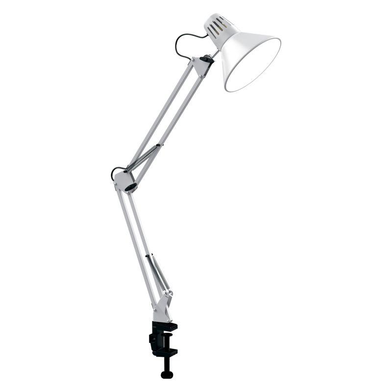 Светильник настольный 60 Вт E27 белый струбцина модель GTL001 220-240 В Gauss (GT0011)