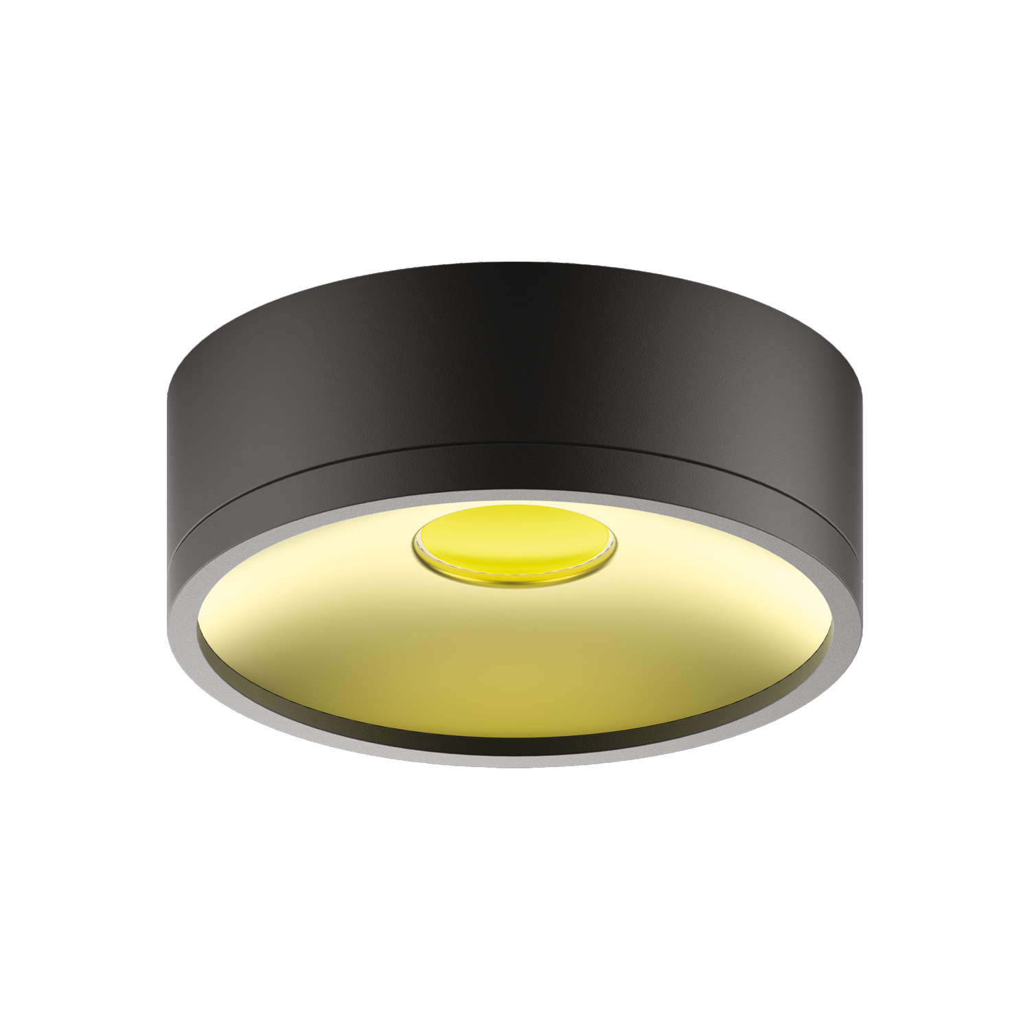 Светильник светодиодный накладной ДПО 12 Вт 770 Лм 4000K цилиндр черный-золото IP20 LED 140х50 мм 170-240 В Overhead Gauss (HD040)