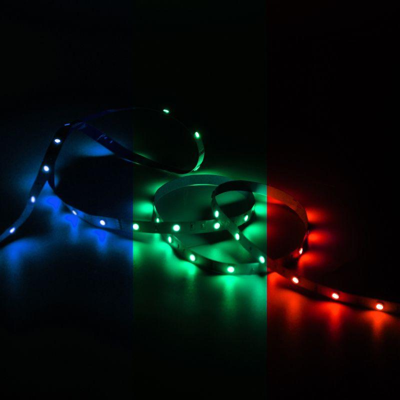 Лента светодиодная LED 6 Вт/м 390 Лм/м 5050-SMD 60 (30RGB+30W) шт/м 12 В DC RGBW RGBW IP20 блистер (3 м ) (комплект) Basic Gauss (BT010)