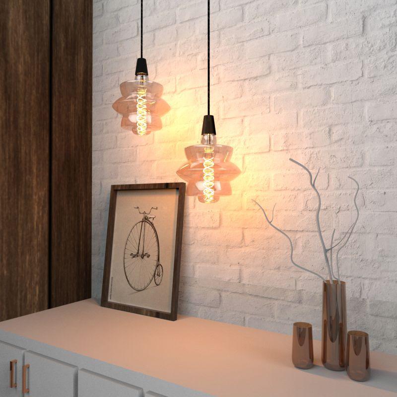 Лампа светодиодная LED 8 Вт 560 Лм 2400К теплая Е27 BD180 golden flexible Filament Gauss (161802008)