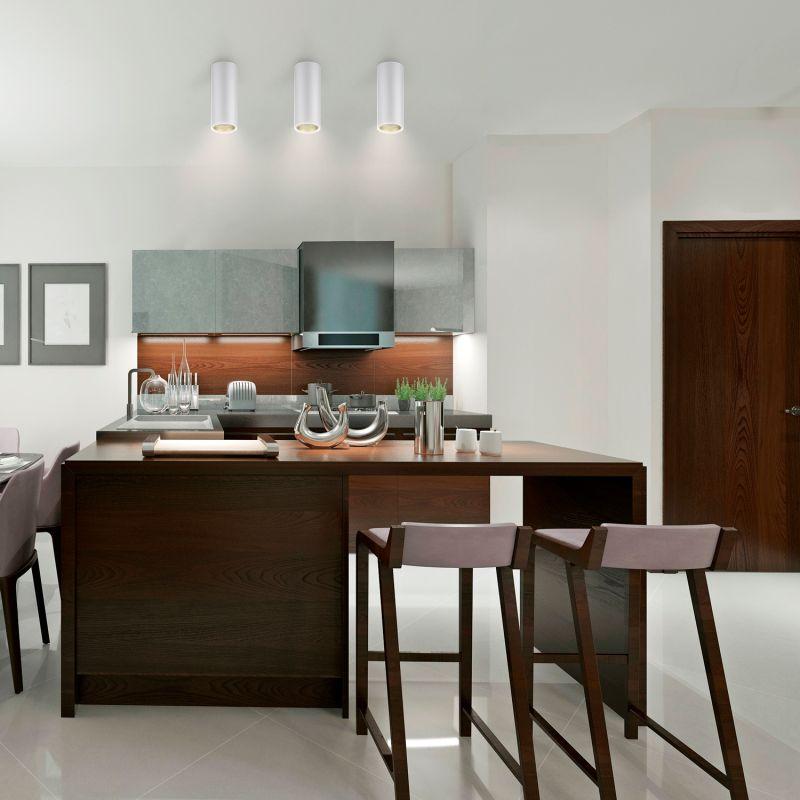 Светильник светодиодный Overhead ДПО 12Вт 3000К IP20 900лм 170-240В 79х200мм цилиндр накладной бел./зол. GAUSS HD012