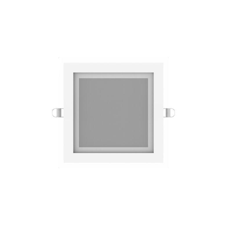 Светильник светодиодный Glass ДВО 18Вт 3000К IP20 1390лм 220-240В d150х150мм 200х200х30мм квадрат. встраив. монтажный с декоративн. стеклом GAUSS 948111118