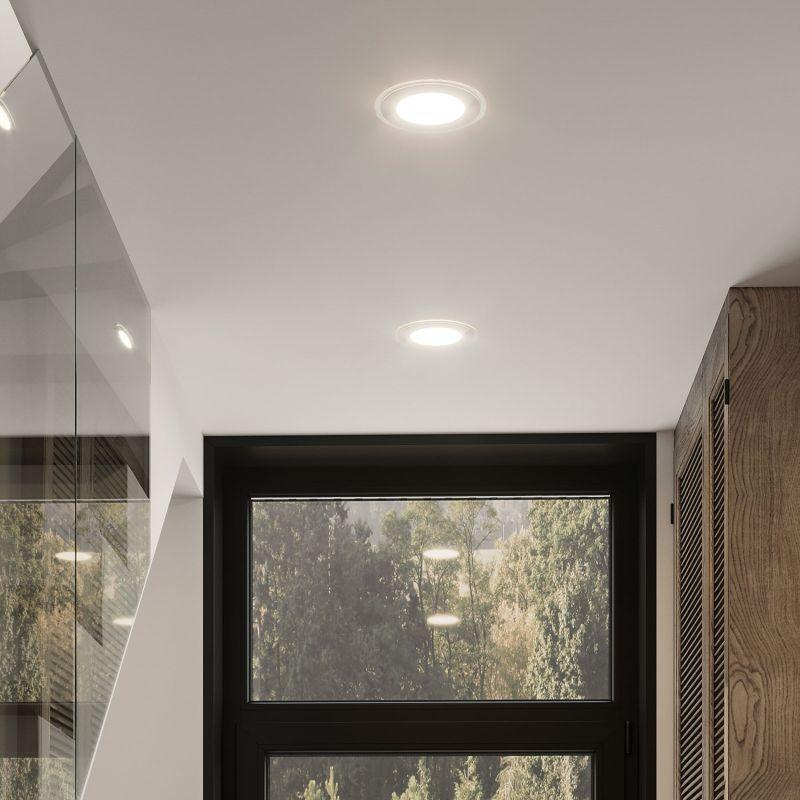 Светильник светодиодный Glass ДВО 18Вт 3000К IP20 1390лм 220-240В d150х150мм 200х200х30мм квадрат. встраив. монтажный с декоративн. стеклом GAUSS 948111118