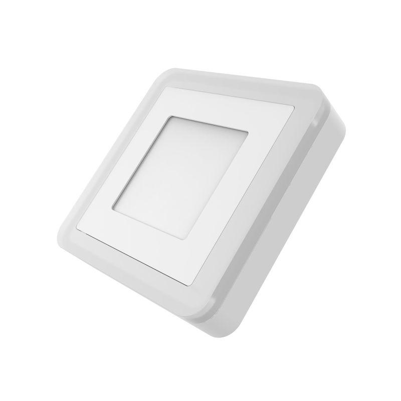 Светильник светодиодный Backlight ДПО 3 + 3Вт 4000К IP20 350лм 220-240В 105х105мм квадрат накладной 3 режима бел. GAUSS BL221