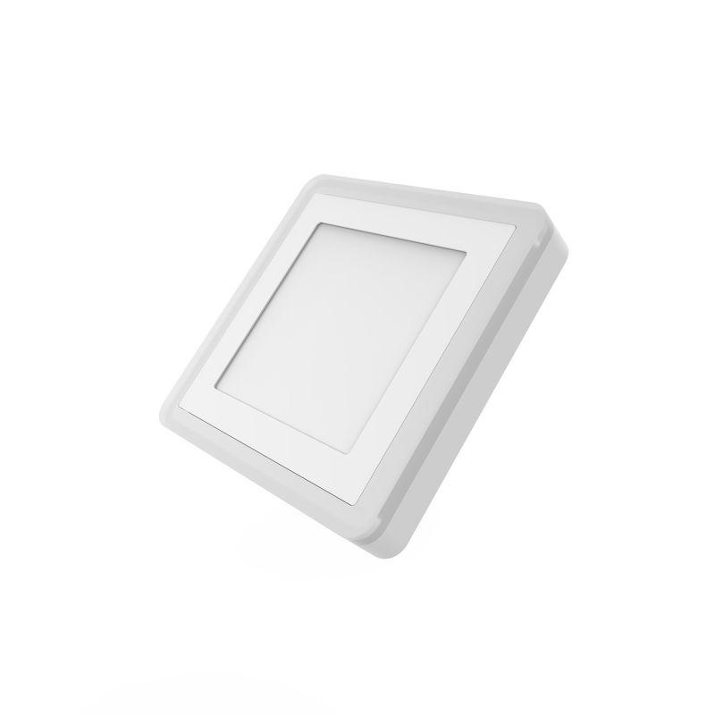 Светильник светодиодный Backlight ДПО 6 + 3Вт 3000К IP20 540лм 220-240В 145х145мм квадрат накладной 3 режима бел. GAUSS BL222