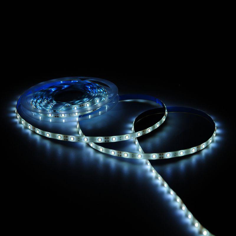 Лента светодиодная LED 6 Вт/м 600 Лм/м 2835-SMD 60 шт/м 12 В DC 3000К теплый белый IP65 блистер (5 м ) (комплект) Basic Gauss (BT013)