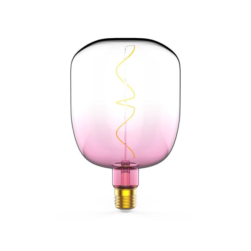 Лампа светодиодная LED 5 Вт 200 Лм 1800К теплая Е27 V140 pink-clear flexible Filament Gauss (1010802105)