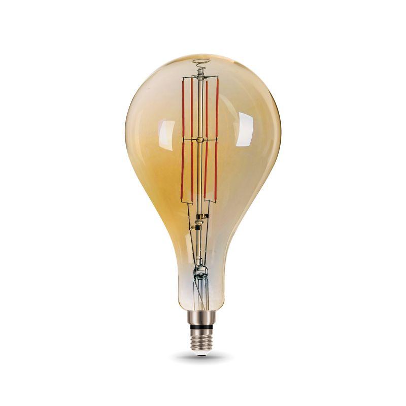 Лампа светодиодная LED 8 Вт 780 Лм 2400К теплая Е27 А160 golden straight Filament Gauss (149802008)
