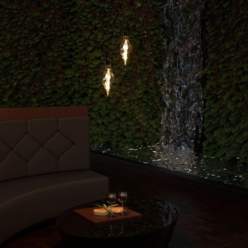 Лампа светодиодная LED 6 Вт 200 Лм 2400К теплая Е27 TL120 gray flexible Filament Gauss (166802008)