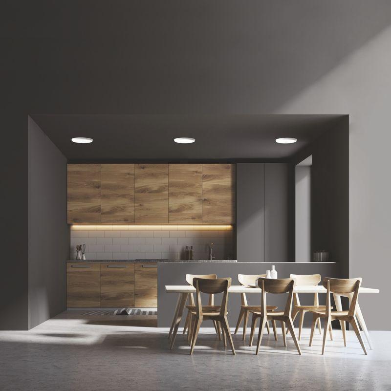 Светильник светодиодный встраиваемый ДВО-24 Вт 2400 Лм 4000К круг IP20 монтажный d155 мм 170х27 мм 85-265 В Frameless Gauss