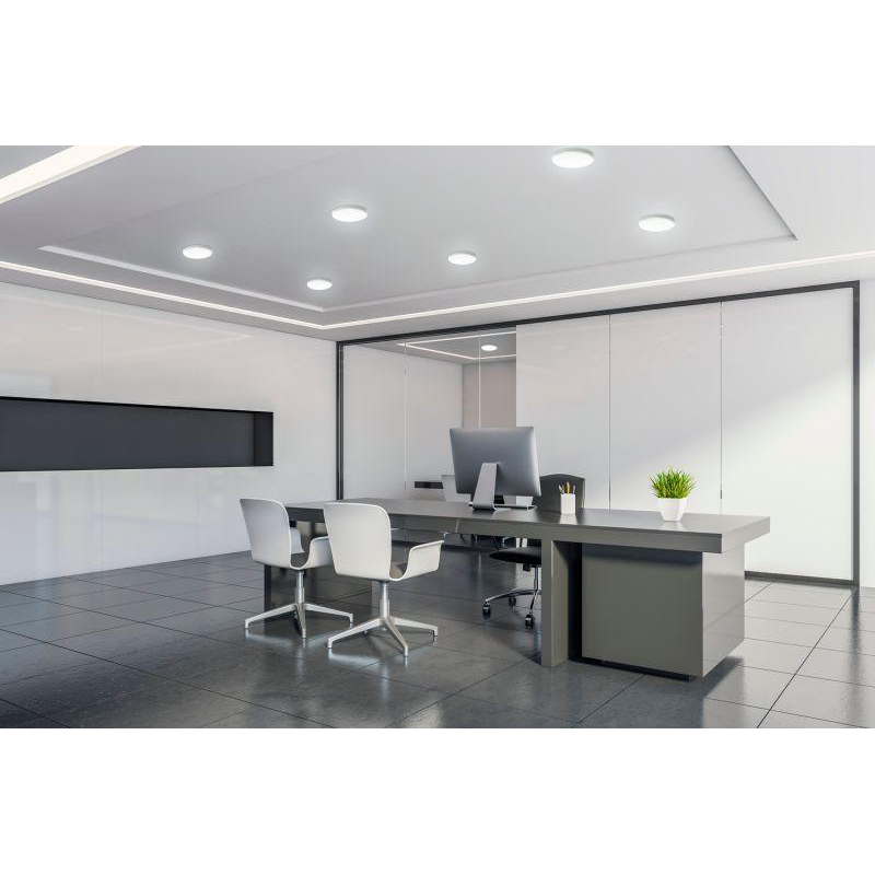 Светильник светодиодный встраиваемый ДВО-24 Вт 2400 Лм 4000К круг IP20 монтажный d155 мм 170х27 мм 85-265 В Frameless Gauss