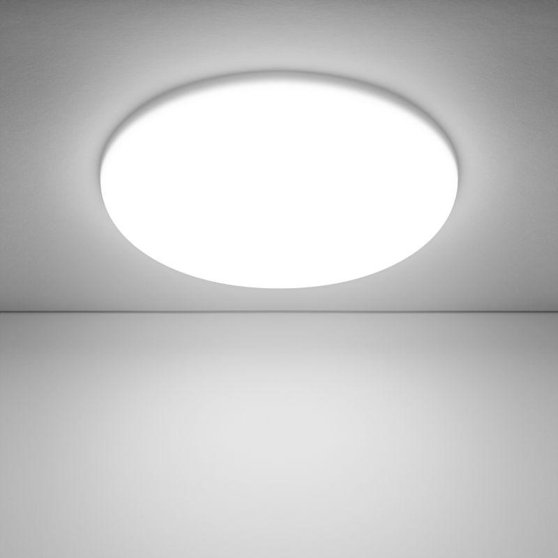 Светильник светодиодный встраиваемый ДВО-24 Вт 2400 Лм 4000К круг IP20 монтажный d155 мм 170х27 мм 85-265 В Frameless Gauss